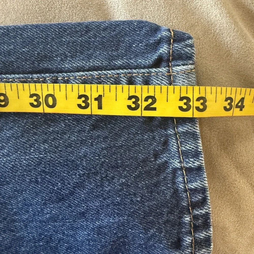 Levi's 550 Jeans Mens 36x34 Fits 35x33 Blue Denim Relaxed Straight Leg Red Tab